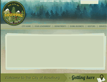 Tablet Screenshot of cityofroseburg.org